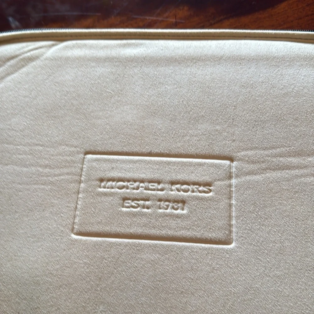 Michael Kors Black Neoprene Tablet Laptop Case / Sleeve